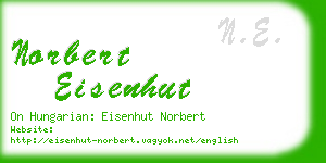 norbert eisenhut business card